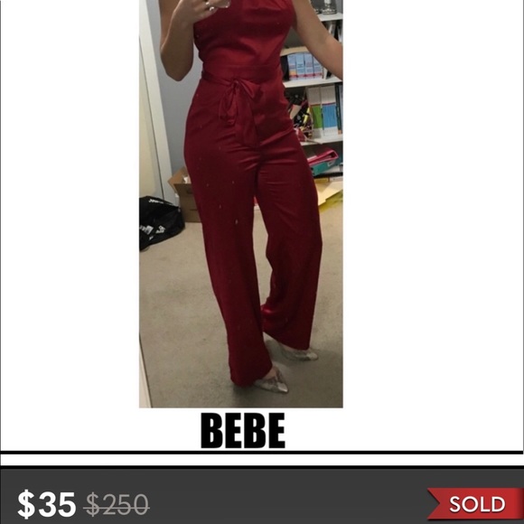 Bebe red romper - Picture 1 of 2
